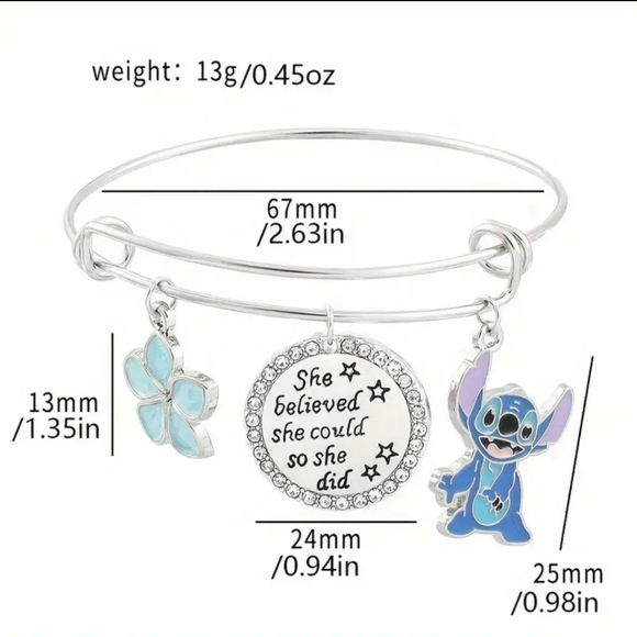 STITCH DISNEY CHARM BRACELET - Picture 3 of 3